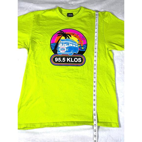Stussy 95.5 KLOS California Love Drop Tee Neon M - Picture 4 of 6